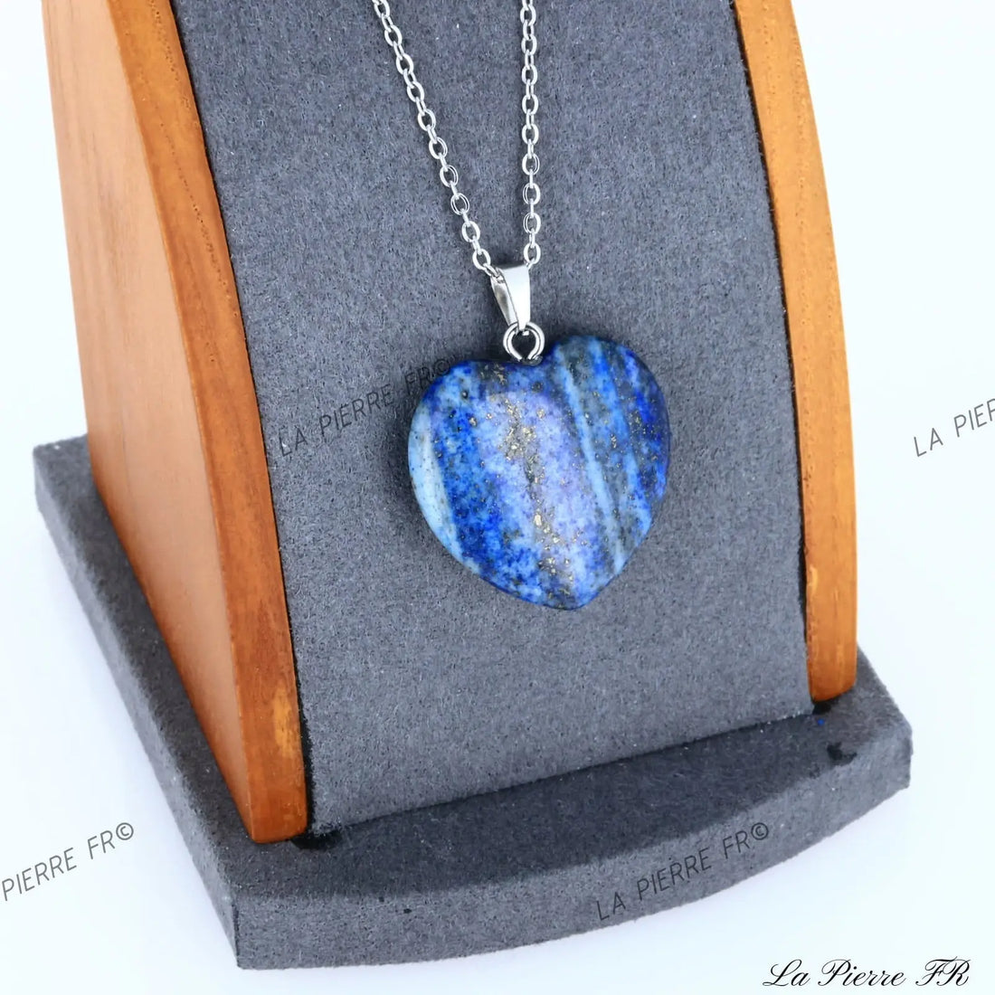 Pendentif Lapis Lazuli | Pendentif cœur en pierre