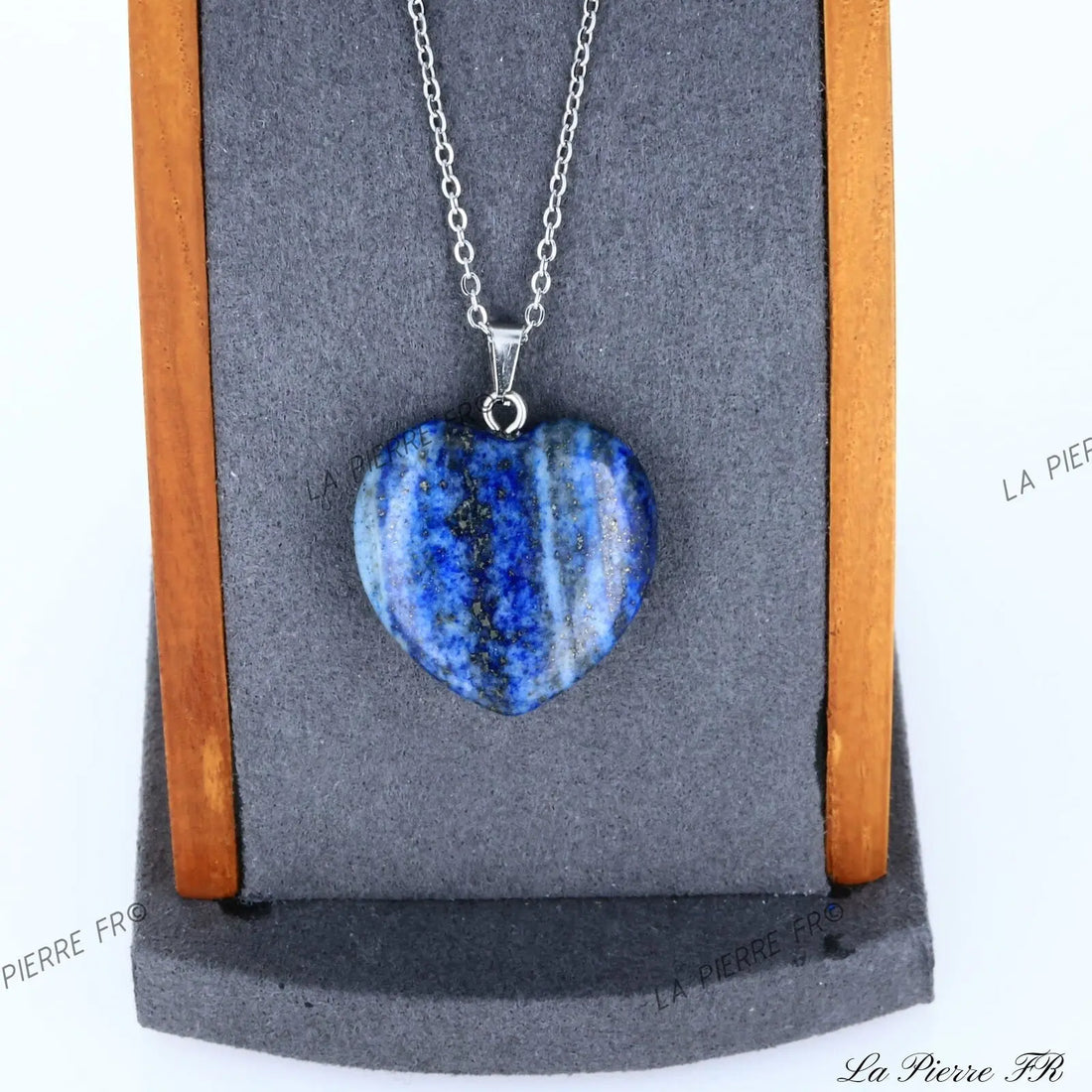 Pendentif Lapis Lazuli | Pendentif cœur en pierre