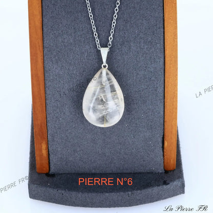 Pendentif Quartz Rutile | Pendentif en pierre naturelle