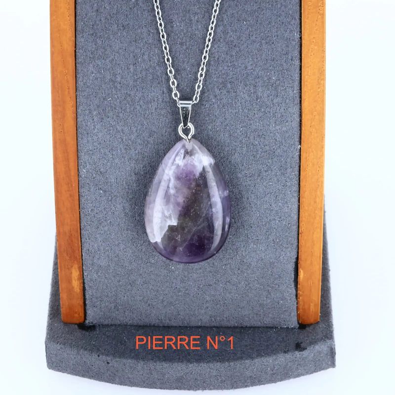 Pendentif Améthyste | Pendentif pierre naturelle - La Pierre FR