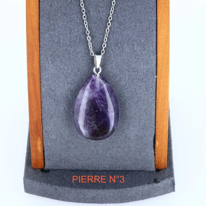 Pendentif Améthyste | Pendentif pierre naturelle - La Pierre FR