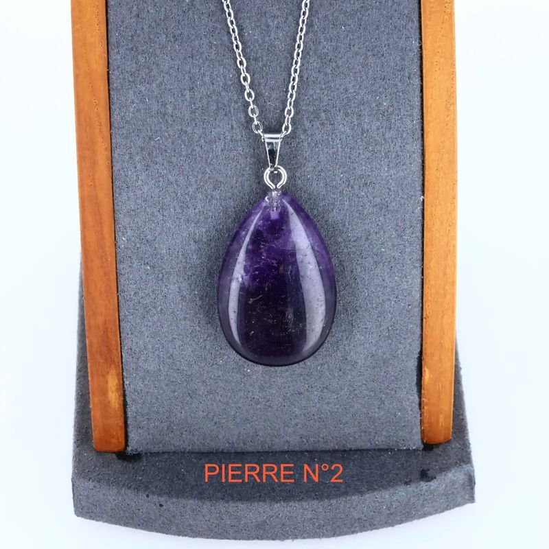 Pendentif Améthyste | Pendentif pierre naturelle - La Pierre FR