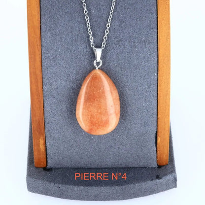 Pendentif Aventurine orange | Pendentif pierre naturelle - La Pierre FR