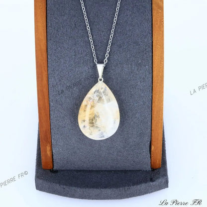 Pendentif Citrine du Brésil en pierre naturelle - La Pierre FR