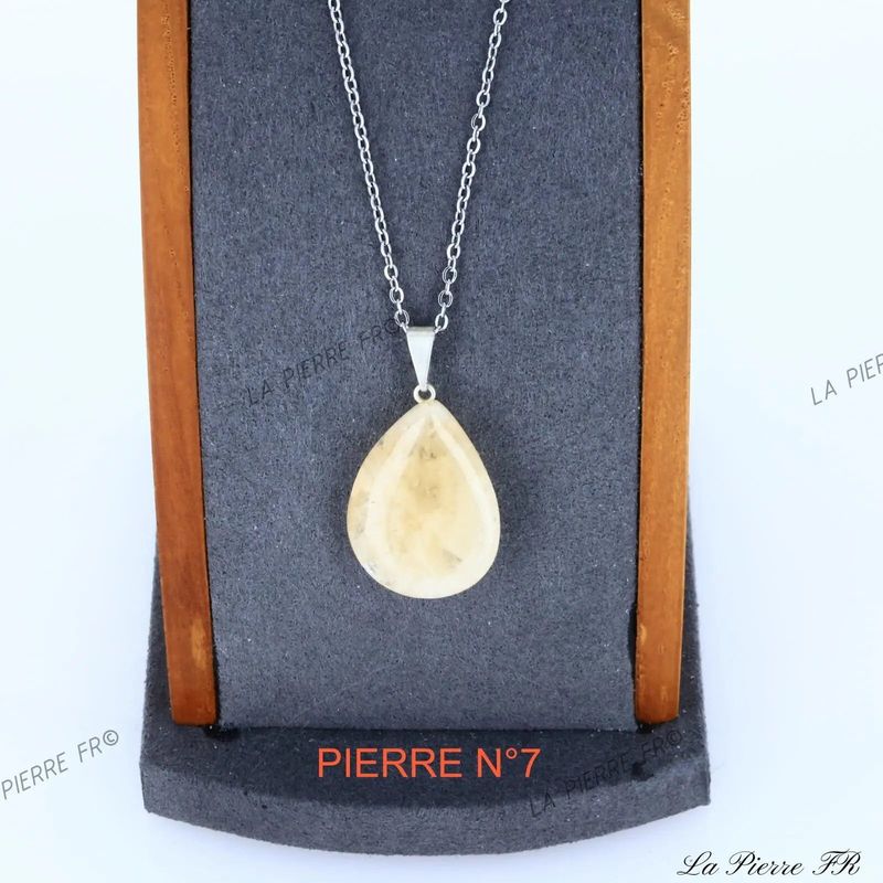 Pendentif Citrine du Brésil en pierre naturelle - La Pierre FR