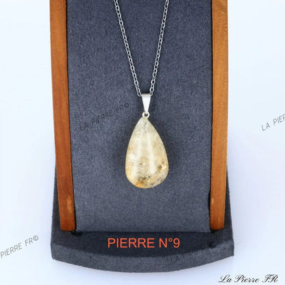 Pendentif Citrine du Brésil en pierre naturelle - La Pierre FR