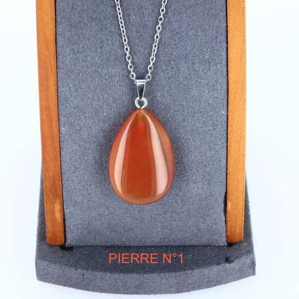 Pendentif Cornaline | Pendentif pierre naturelle - La Pierre FR