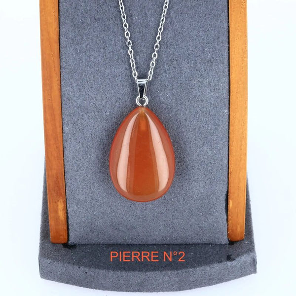 Pendentif Cornaline | Pendentif pierre naturelle - La Pierre FR