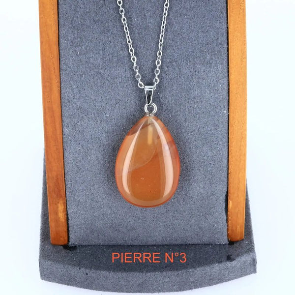 Pendentif Cornaline | Pendentif pierre naturelle - La Pierre FR