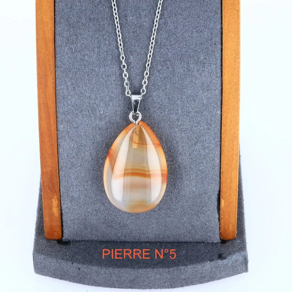 Pendentif Cornaline | Pendentif pierre naturelle - La Pierre FR