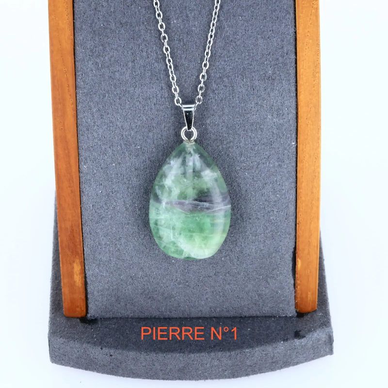 Pendentif Fluorite | Pendentif pierre naturelle - La Pierre FR