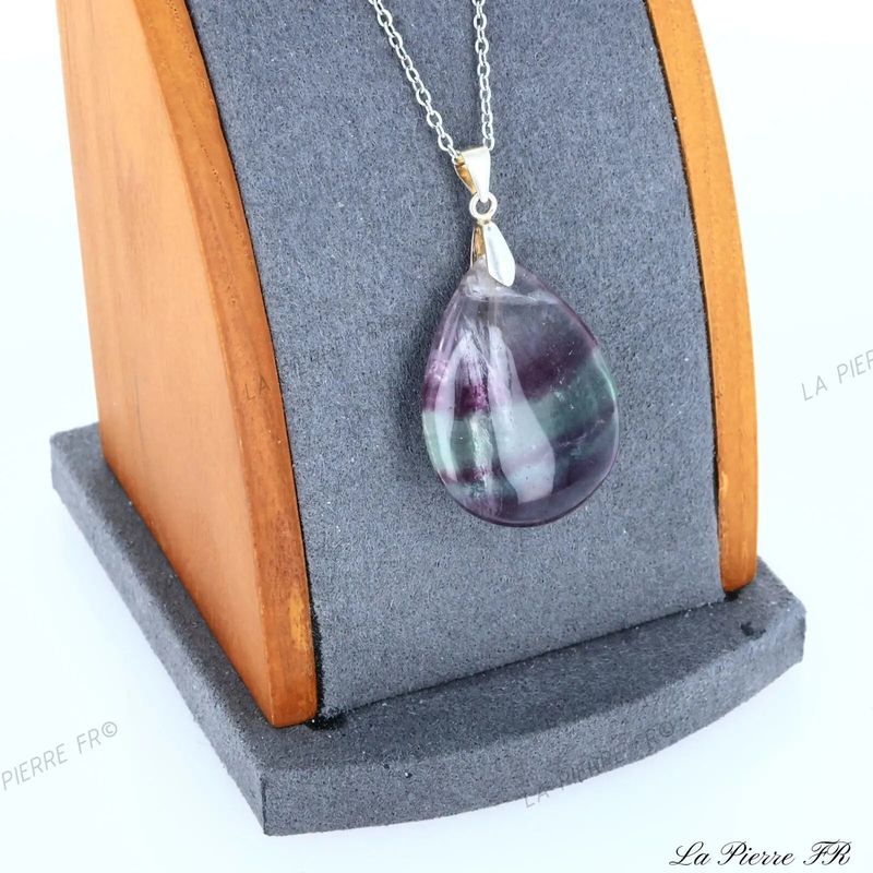 Pendentif en pierre de Fluorite de Hunan - La Pierre FR