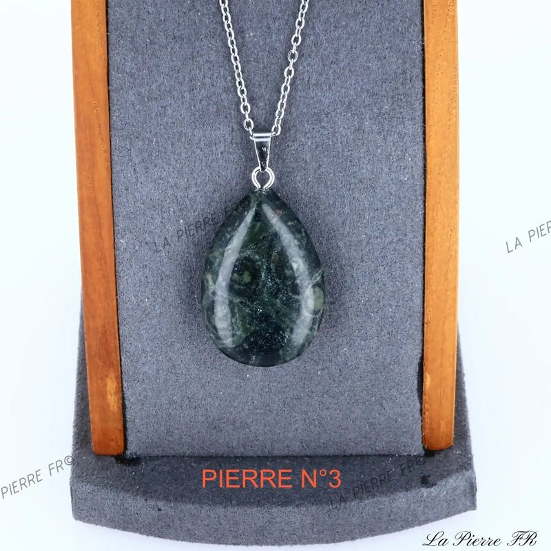 Pendentif Jaspe Kambaba | Pendentif pierre naturelle - La Pierre FR