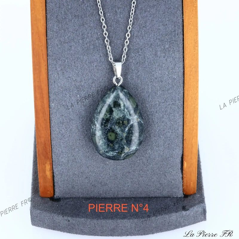 Pendentif Jaspe Kambaba | Pendentif pierre naturelle - La Pierre FR