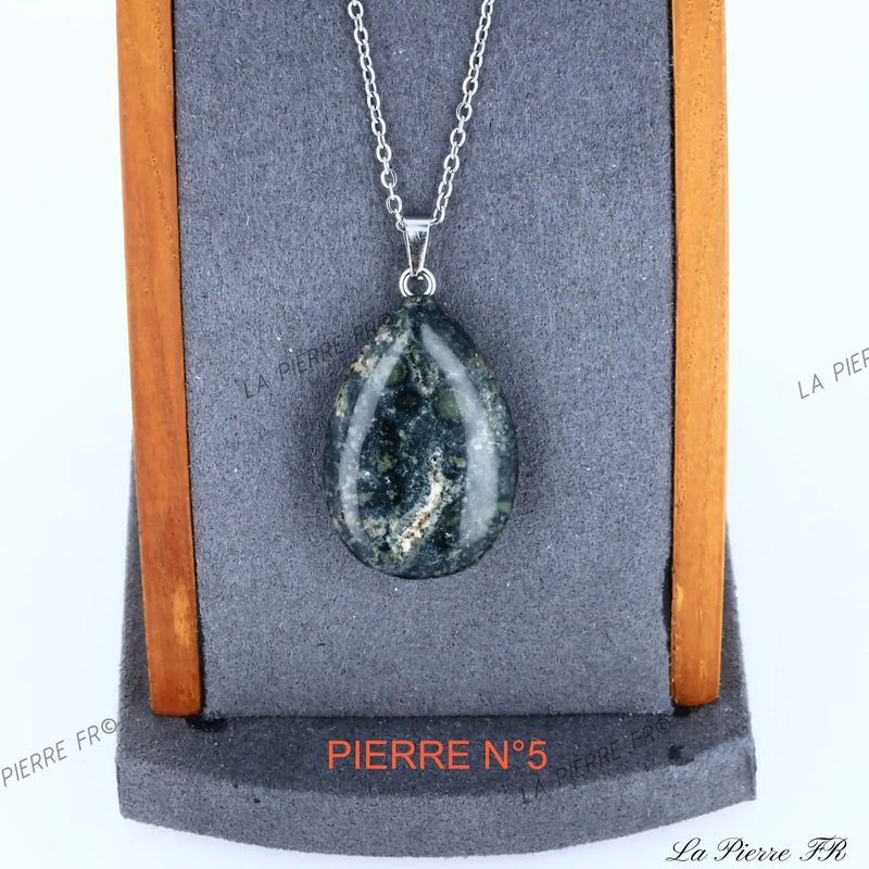 Pendentif Jaspe Kambaba | Pendentif pierre naturelle - La Pierre FR