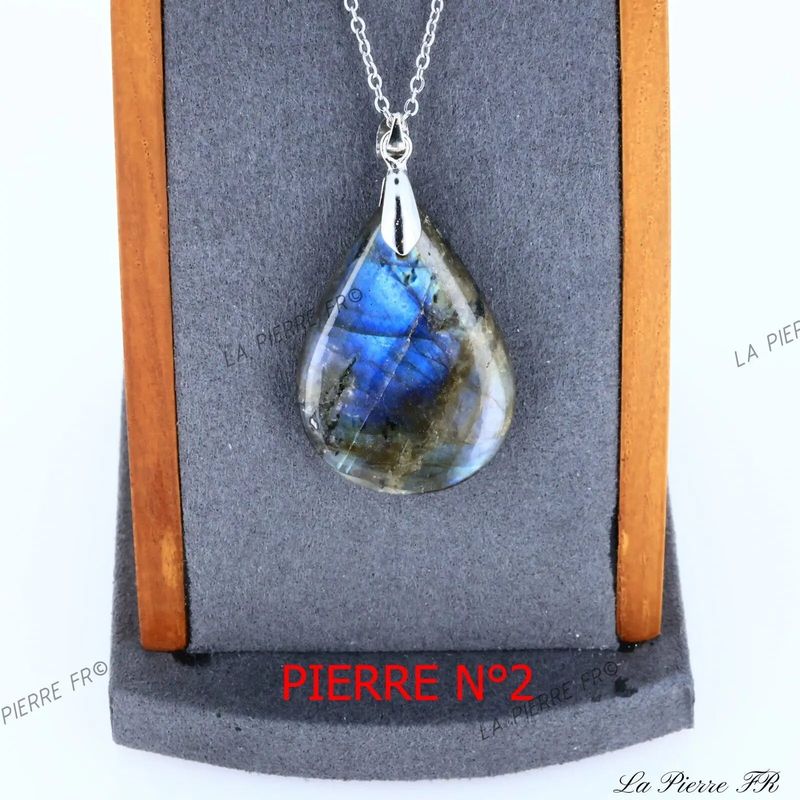 Pendentif Labradorite de Madagascar - La Pierre FR