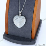 Pendentif Labradorite grise | Pendentif cœur en pierre - La Pierre FR
