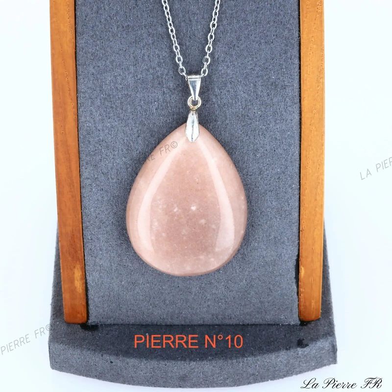 Pendentif Pierre de Soleil en pierre naturelle - La Pierre FR