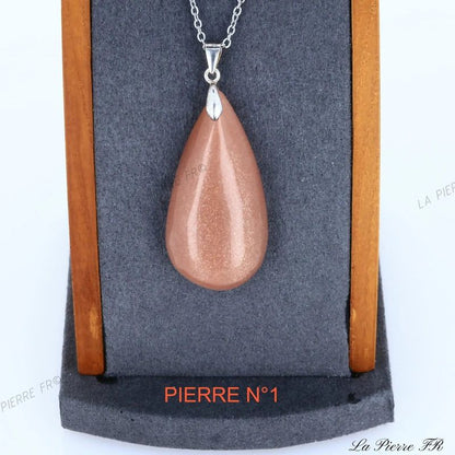 Pendentif Pierre de Soleil naturelle - La Pierre FR