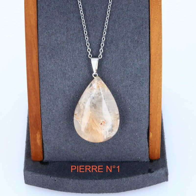 Pendentif Quartz Rutile - La Pierre FR