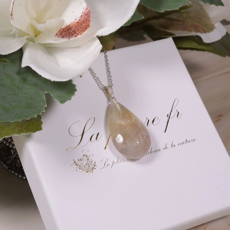 Pendentif Quartz Rutile - La Pierre FR