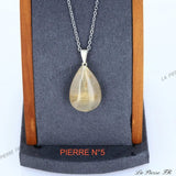 Pendentif Quartz Rutile | Pendentif en pierre naturelle - La Pierre FR