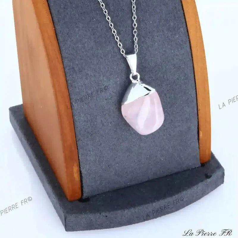 Pendentif en Quartz Rose - La Pierre FR