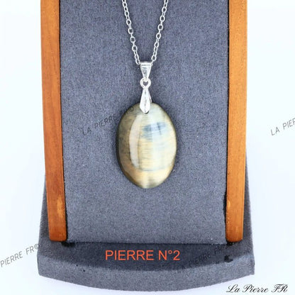 Pendentif œil de faucon Afrique - La Pierre FR