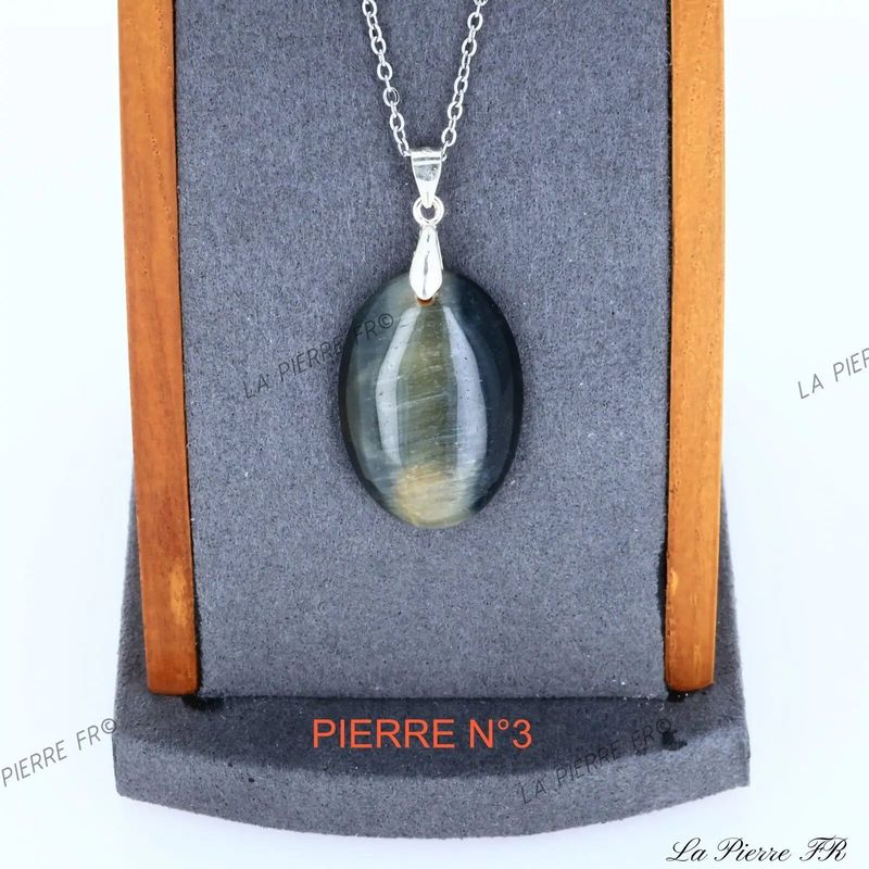 Pendentif œil de faucon Afrique - La Pierre FR