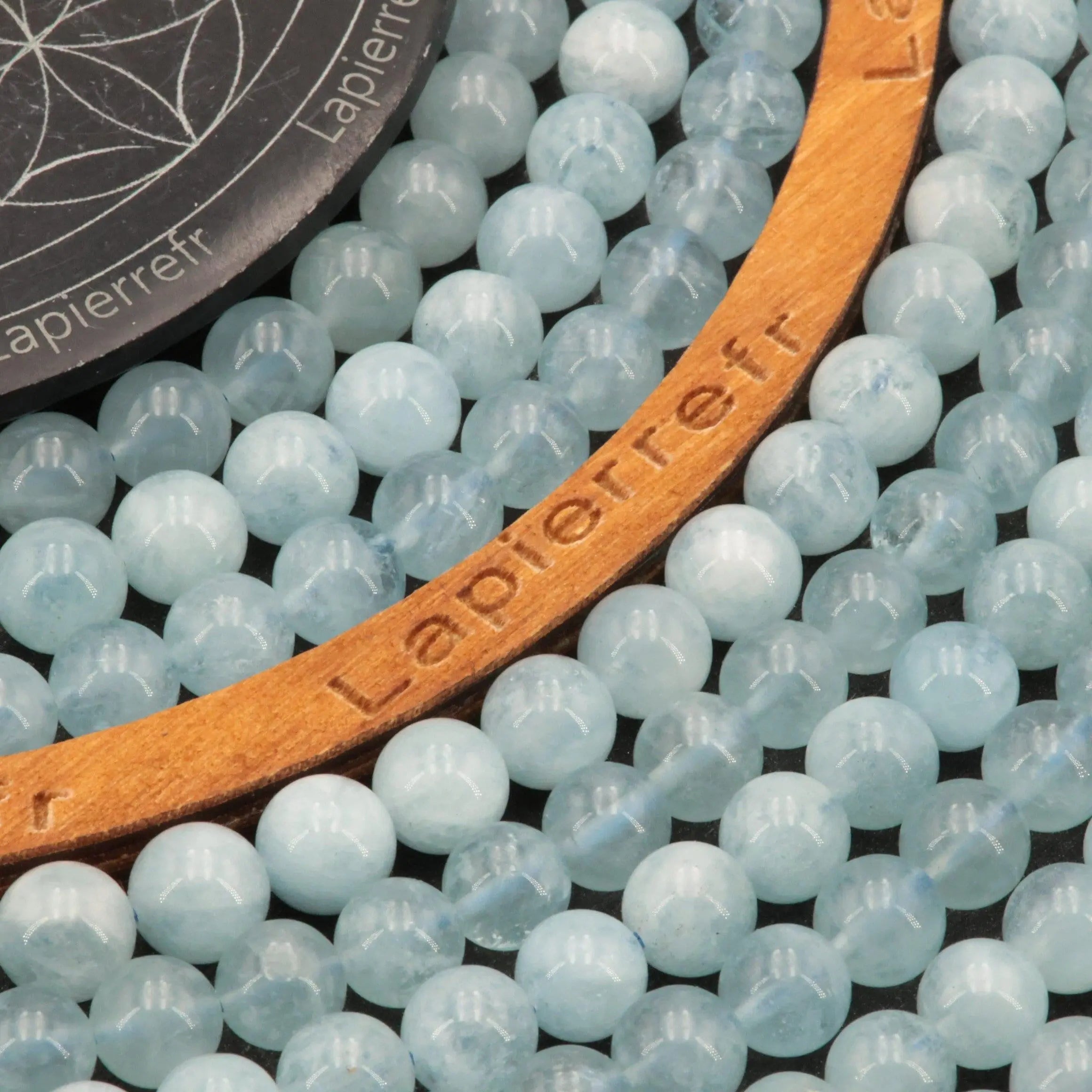 Perles Aigue Marine du Brésil naturelle 6mm 8mm | Perle pierre naturelle