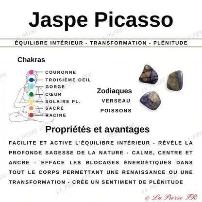 Perles Heishi jaspe Picasso naturelle 4mm - La Pierre FR