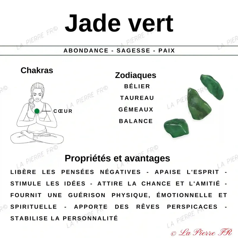 Perles Heishi naturelle Jade vert 4mm - La Pierre FR