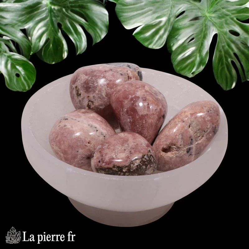 Pierre Rhodochrosite, Pierre roulée pour la lithothérapie 