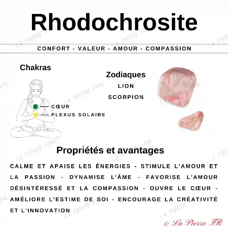 Rhodochrosite - Pierre de Guérison du Cœur et de Compassion