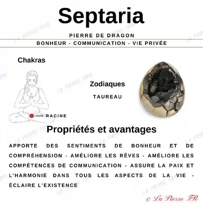 Septaria - Cœur en pierre naturelle