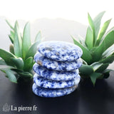 Sodalite en galet plat - Pierre de Relaxation et d'Équilibre Émotionnel