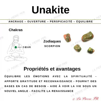 26 perles Unakite naturelle rectangulaire