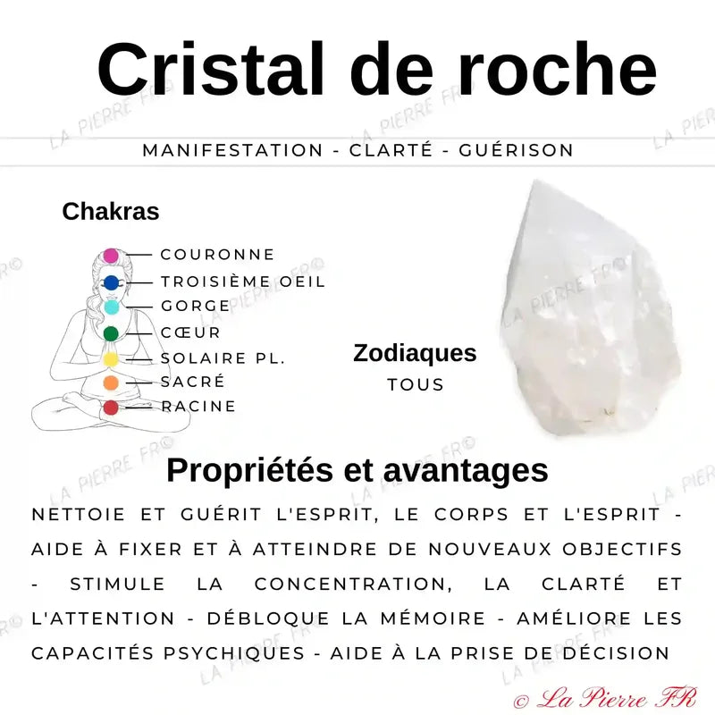 Perles Cristal de Roche en pierre naturelle ronde 4/6/8/10 mm de Qualité AAA, pour la création de bijoux et lithothérapie