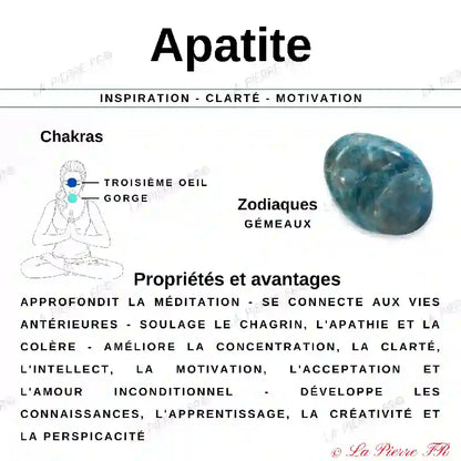 Sphère en Apatite - Boule en pierre naturelle