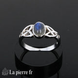 Bague labradorite véritable en argent pour femme - La Pierre Fr 