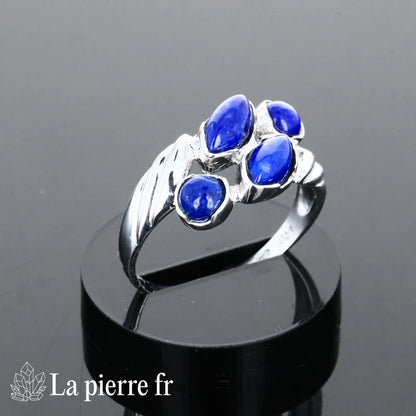 Bague Lapis Lazuli véritable en argent pour femme