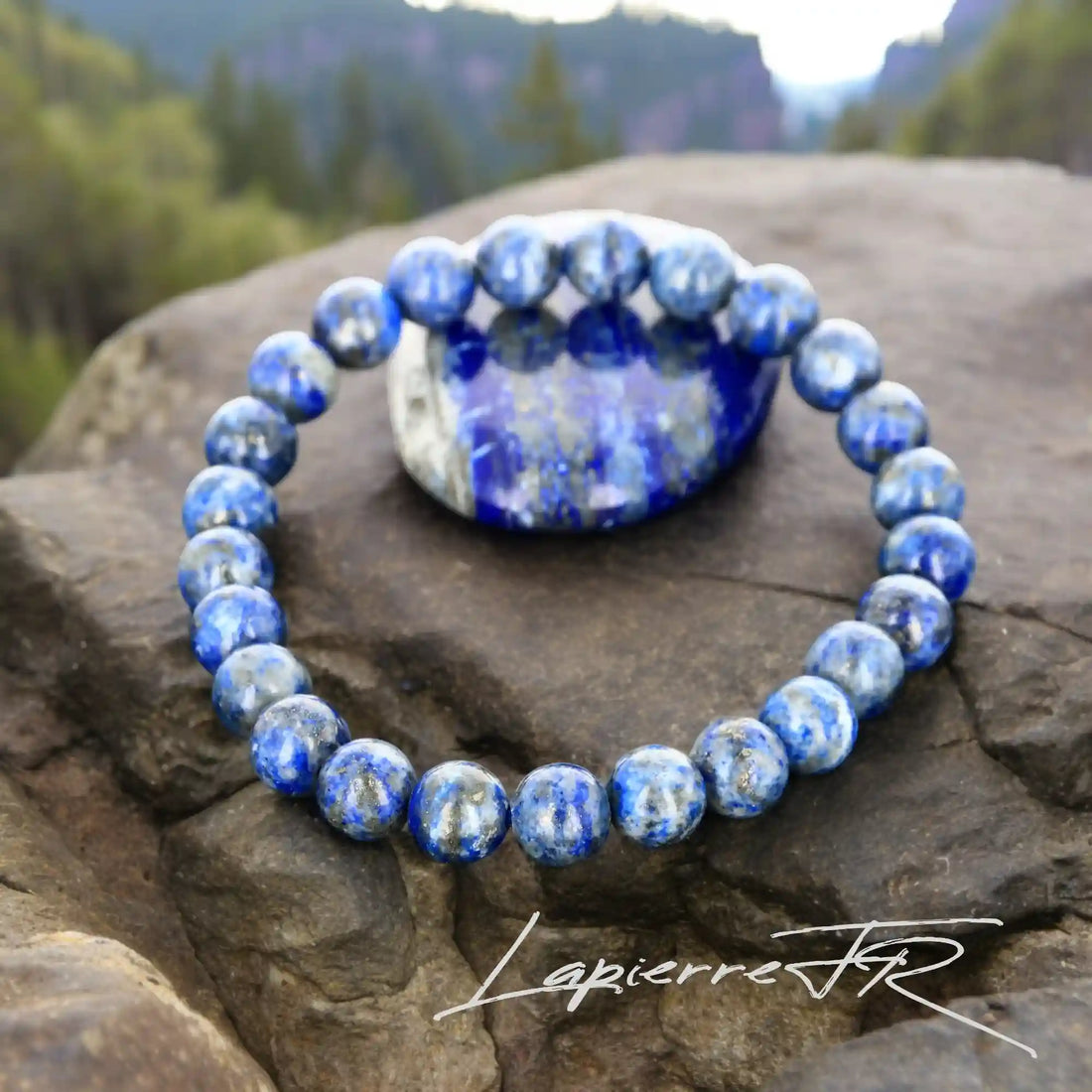 bracelet pierre naturelle en Lapis Lazuli - Sagesse et vérité.