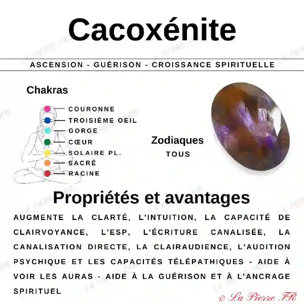 Perles Cacoxénite (Super 7) en pierre naturelle - Qualité AAA