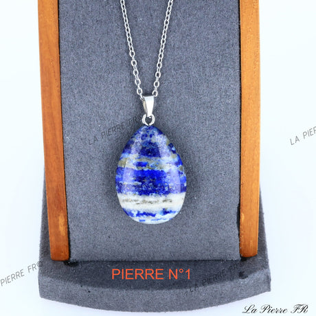 Pendentif Lapis Lazuli | Pendentif pierre naturelle