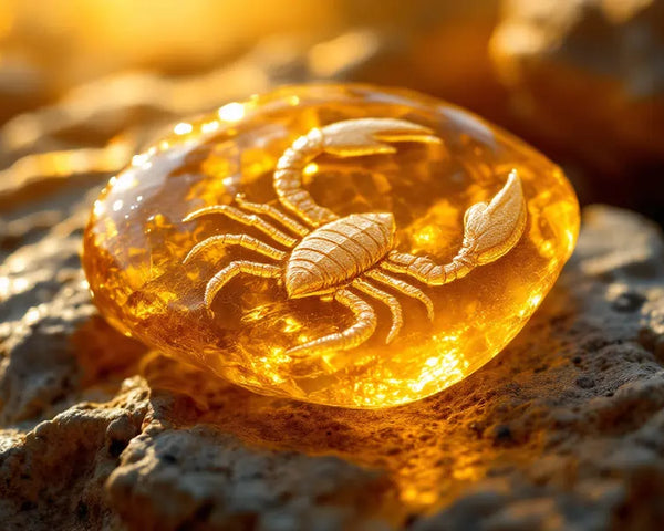 Pierres du Scorpion disponibles en pierres roulées, bracelets et colliers
