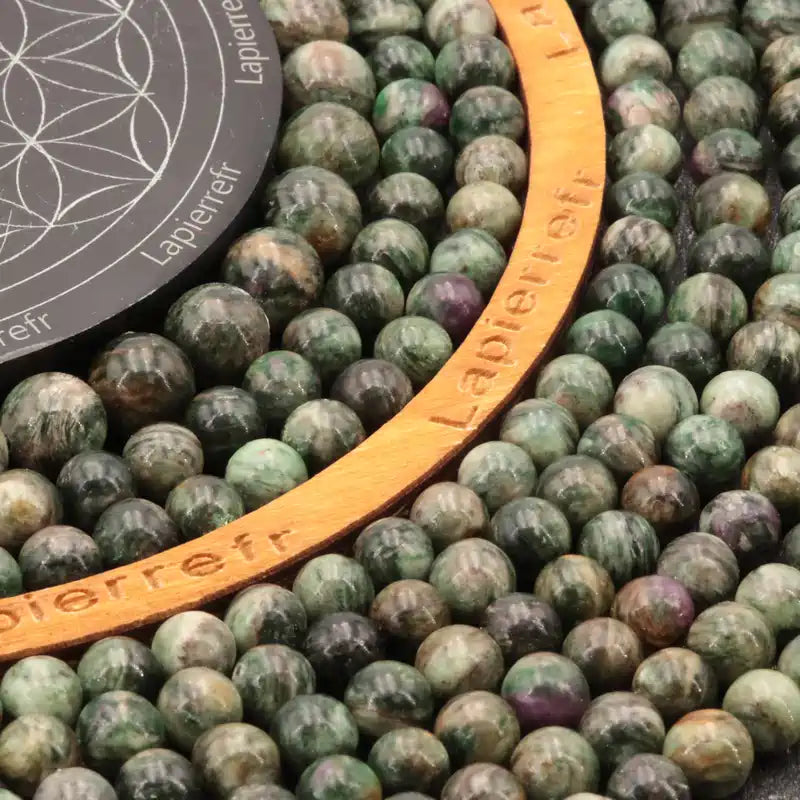 Perles Émeraude verte en pierre naturelle ronde 6mm/ 8mm/10mm de Qualité AA+, pour la création de bijoux et lithothérapie