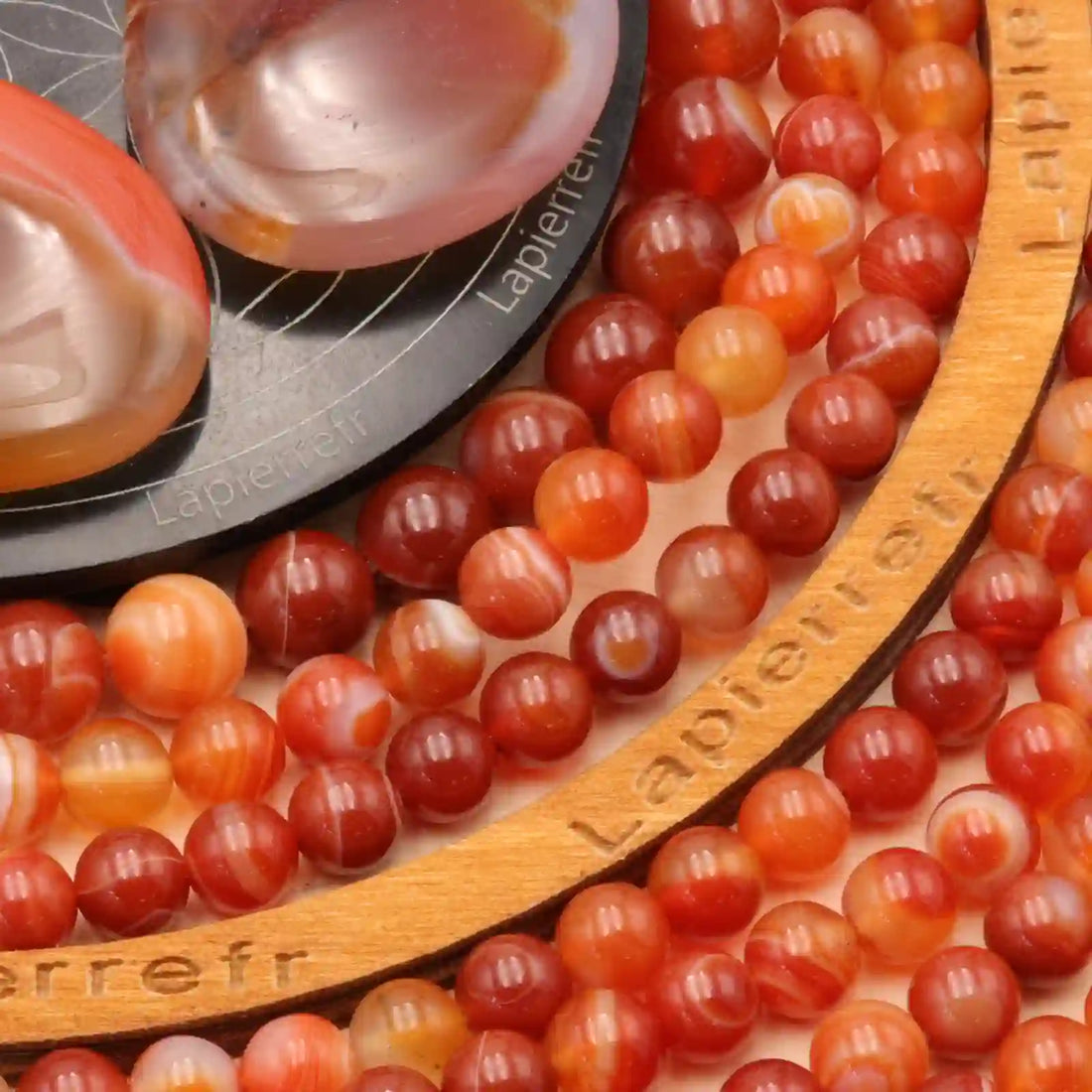 perle naturelle en agate rouge ronde en 4mm 6mm 8mm 10mm