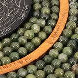 Perles Jade vert en pierre naturelle ronde 6mm ou 8mm de Qualité AA+, pour la création de bijoux et lithothérapie