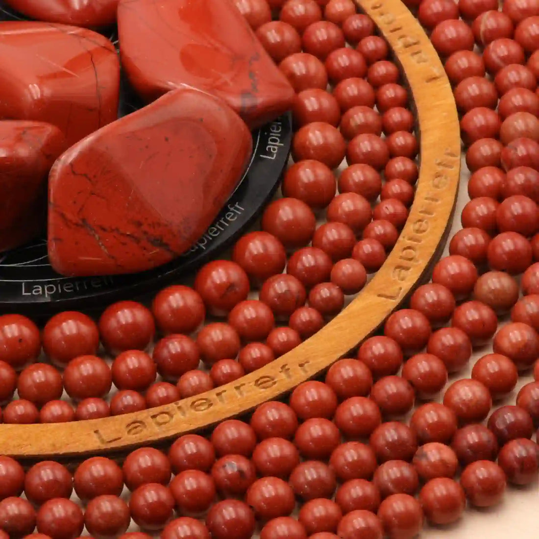 perle naturelle en jaspe rouge de 4mm 6mm 8mm 10mm