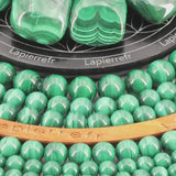 Perle pierre naturelle Malachite ronde en 4/6/8/10mm pour la fabrication de bijoux et lithothérapie - La Pierre Fr 